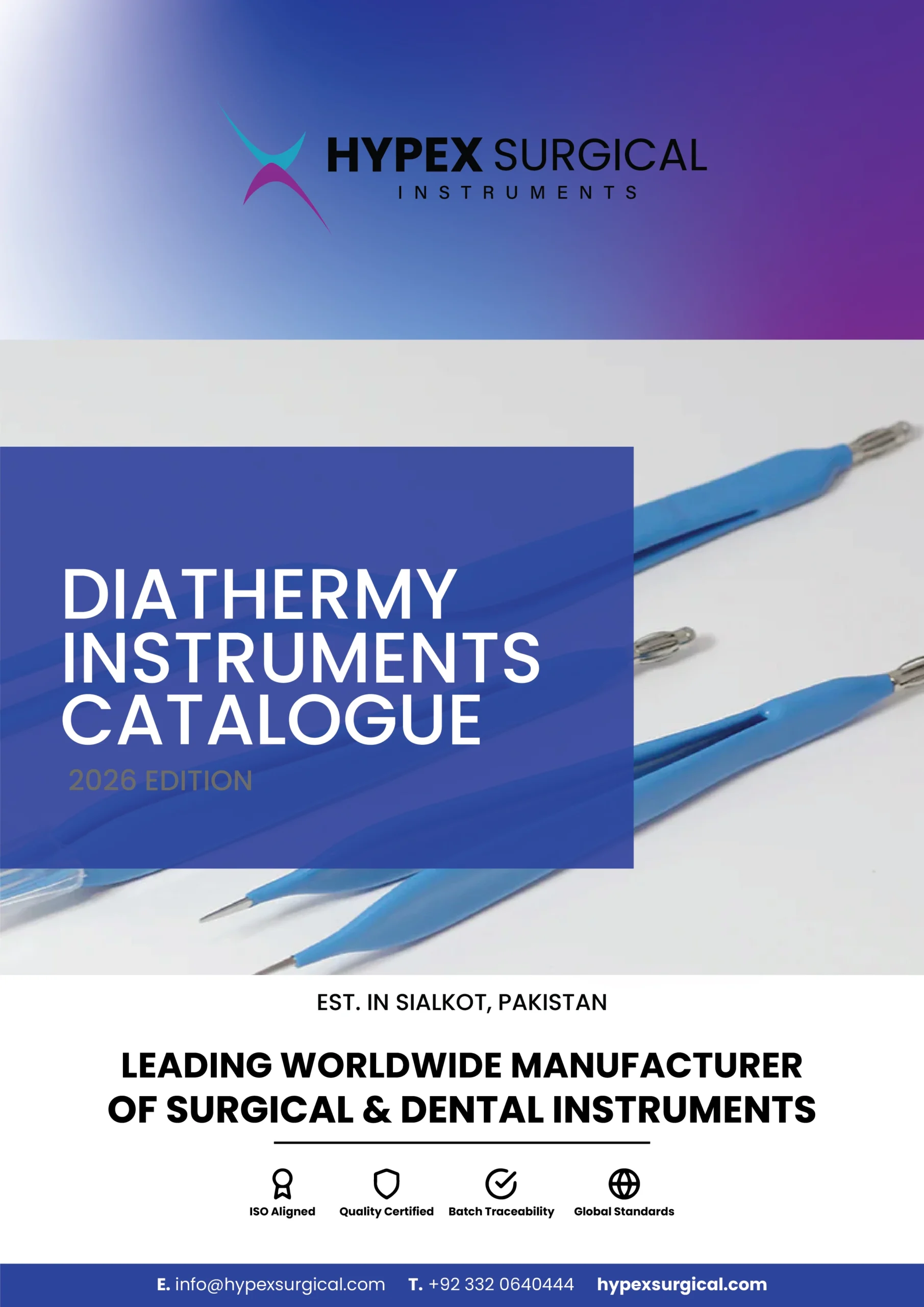 Electrosurgical and diathermy instruments catalog by Hypex Surgical Instruments