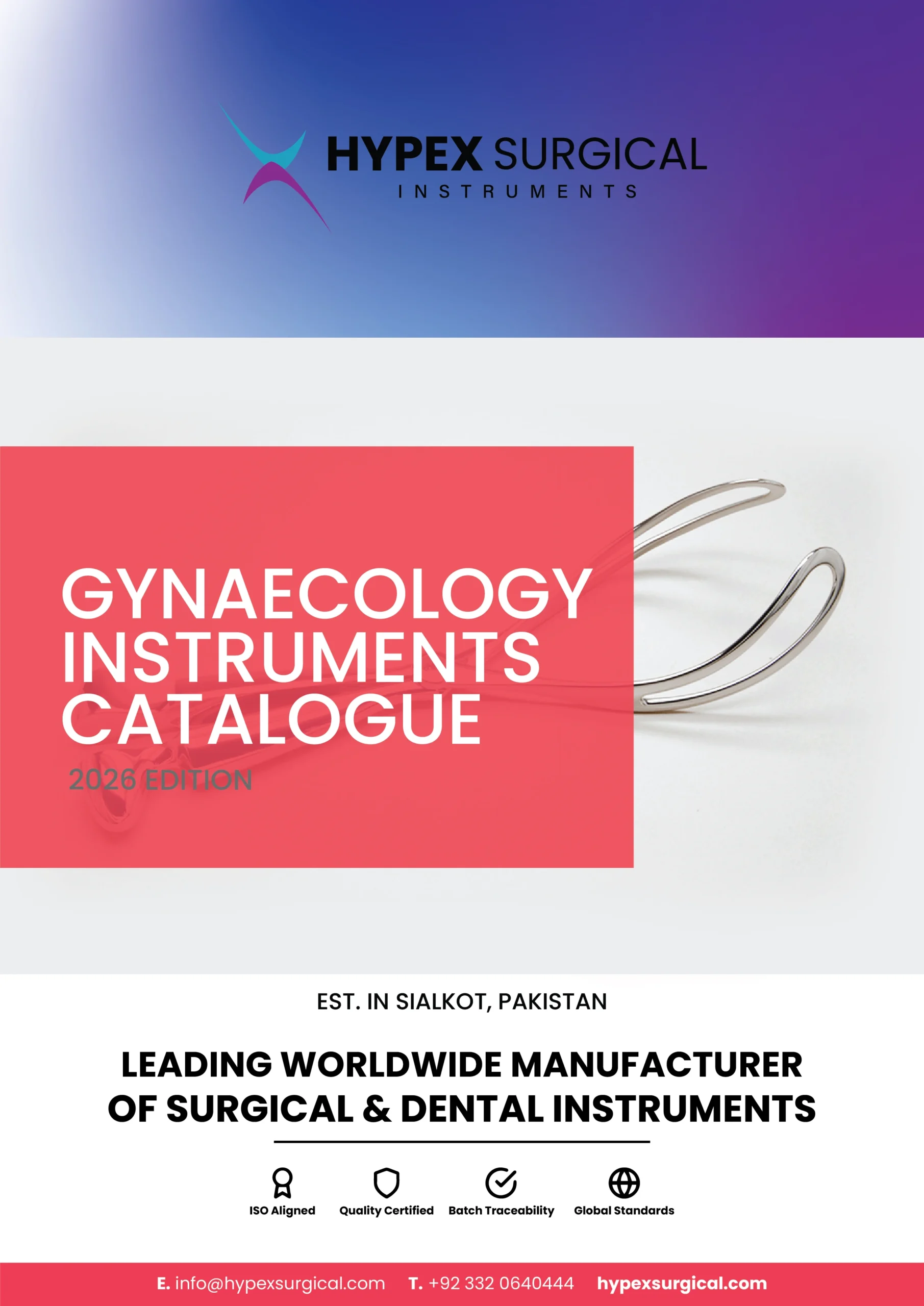 Gynecology instruments catalog manufactured by Hypex Surgical Instruments
