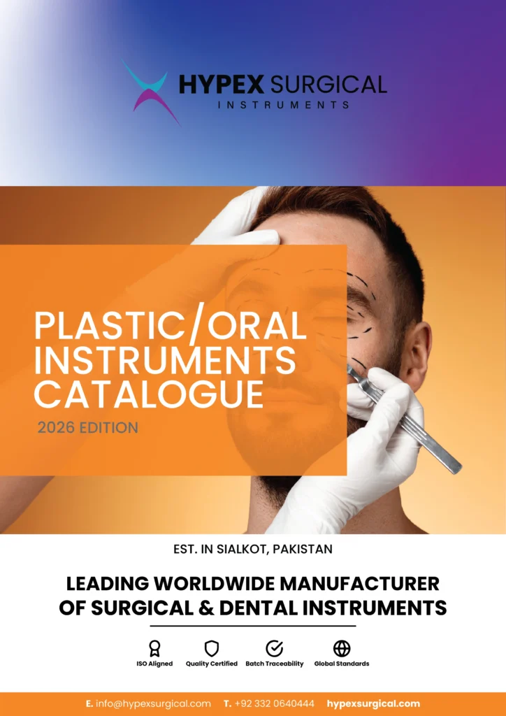 Plastic and oral surgery instruments catalog manufactured by Hypex Surgical Instruments