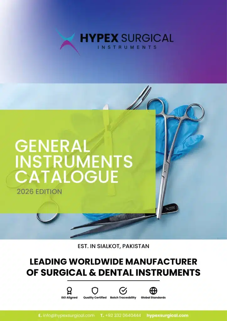 General surgical instruments manufactured by Hypex Surgical Instruments